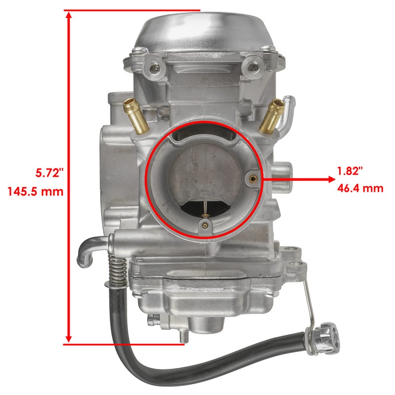 Caltric Carburetor Compatible With Suzuki LT-F250 LTF250 Quadrunner 250 2X4 1990 1991 1992 1993 - Image 2